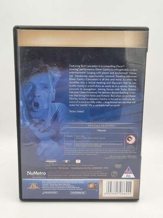 Elmer Gantry DVD - Burt Lancaster & Jean Simmons