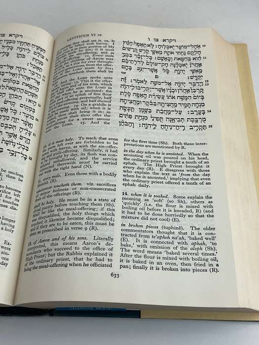 The Soncino Chumash~  The Five Books of Moses with Haphtaroth | Soncino Press 1966