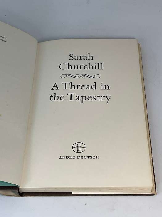 A Thread In The Tapestry - Sarah Churchill | 1967 Hard cover