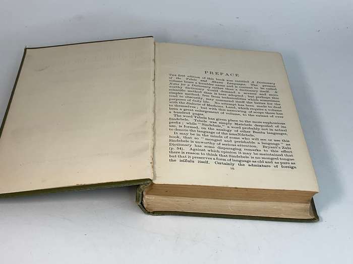 Notes for a Sindebele Dictionary and Grammar, With Illustrative Sentences by WA Elliott