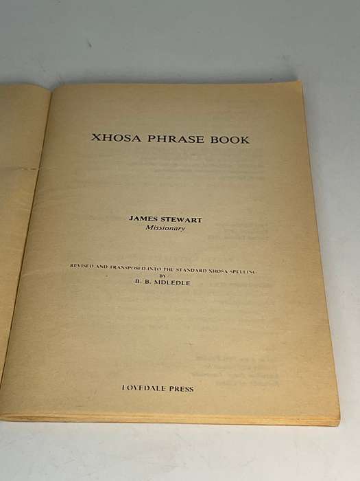Xhosa Phrase Book James Stewart and BB Mdledle | Second Edition 1982