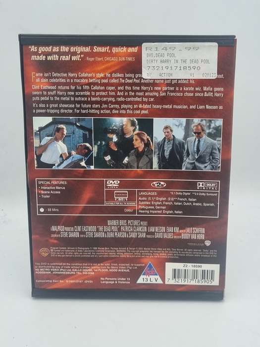 Dirty Harry in The Dead Pool DVD - Clint Eastwood