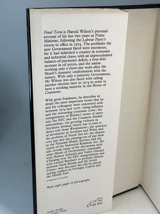 Final Term: The Labour Government, 1974-1976 by Sir Harold Wilson