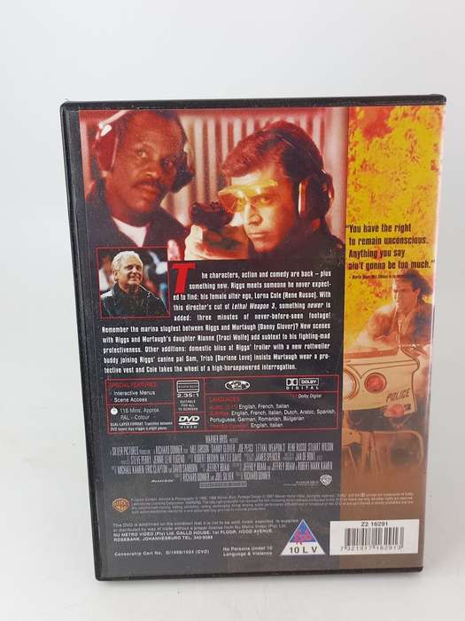 Lethal Weapon 3 DVD - Mel Gibson & Danny Glover