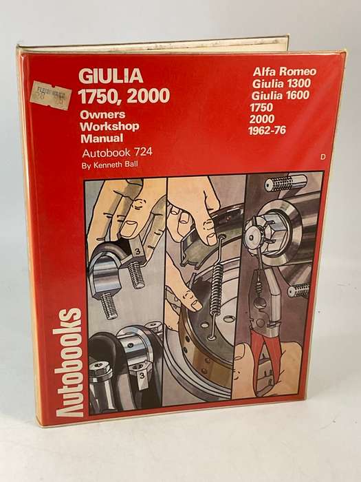 Alfa Romeo Giulia 1300 1600 1750 2000 1962-76 Autobook 724 - Kenneth Ball