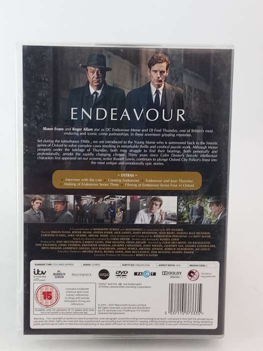 Endeavour - Pilot Film, Series 1, 2, 3 & 4 DVDs