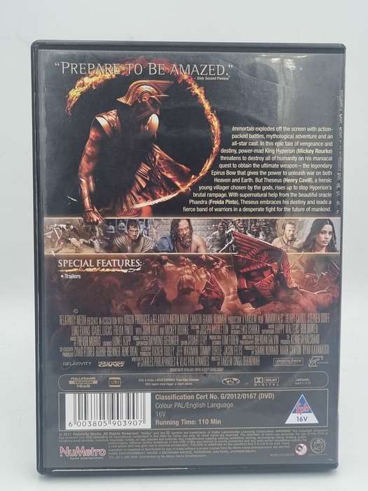 Immortals DVD