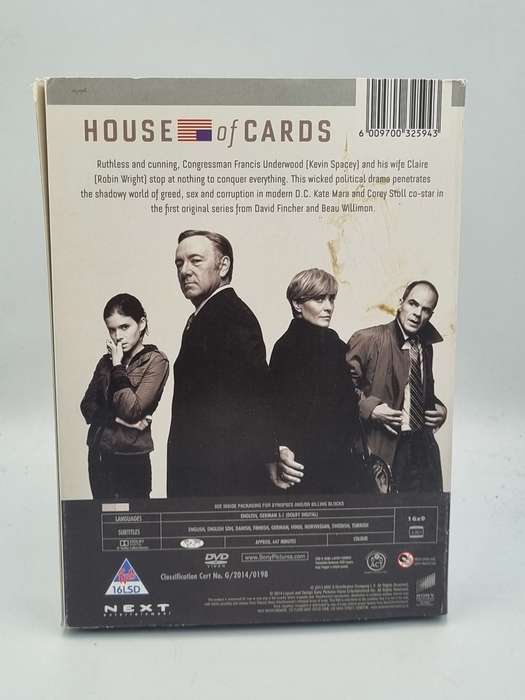 House of Cards Complete First Season DVDs - Kevin Spacey