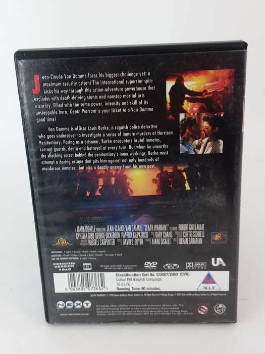Death Warrant DVD - Van Damme