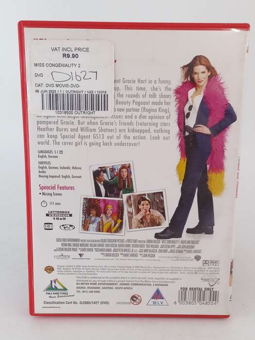 Miss Congeniality 2 DVD - Sandra Bullock
