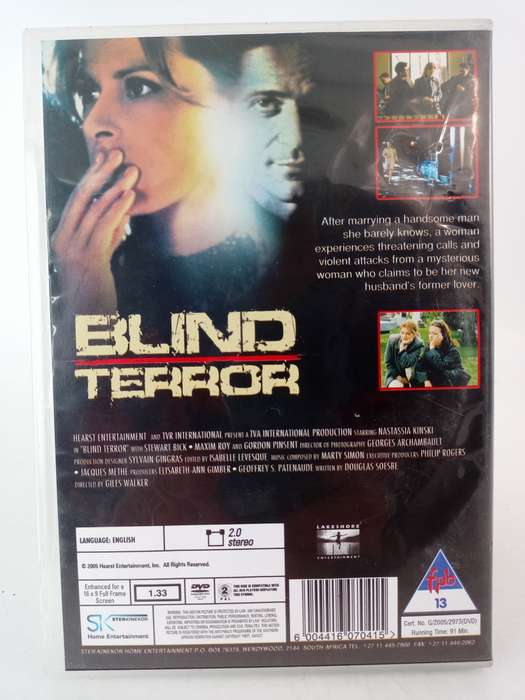Blind Terror DVD - Nastassia KInski