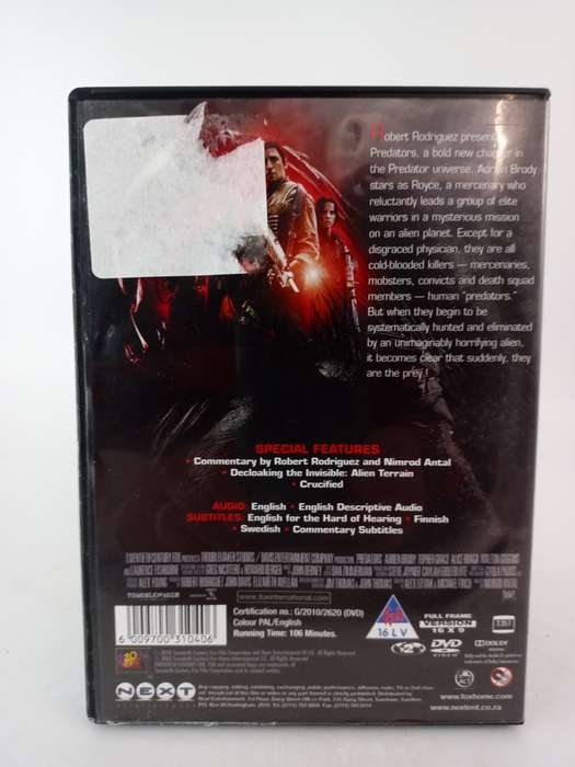 Predators DVD