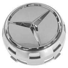 Mercedes raised center caps - 75mm