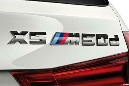 BMW X5 M50d labels