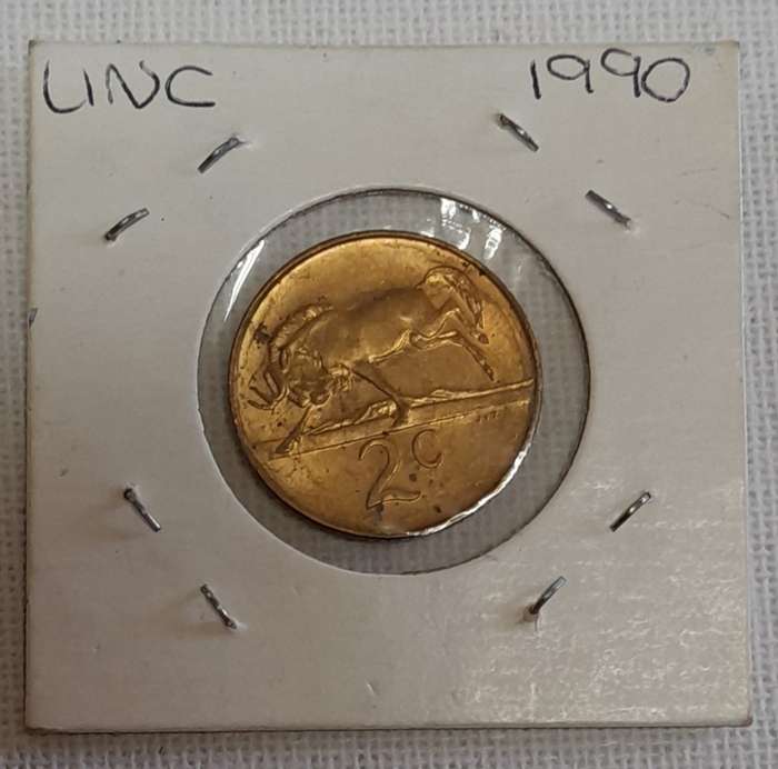1990 UNCIRCULATED 2c 1970 - 1990