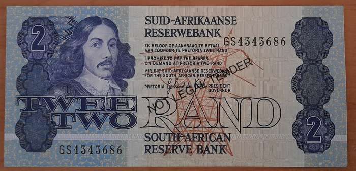 Gerhard de Kock UNCIRCULATED R2 NOTE 1978 - 1990