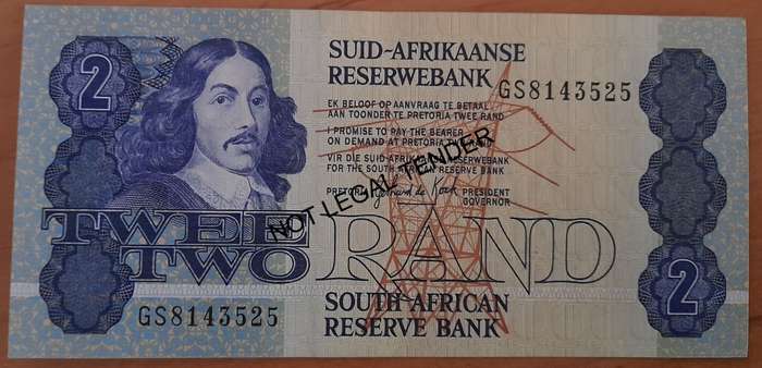 Gerhard de Kock UNCIRCULATED R2 NOTE 1978 - 1990