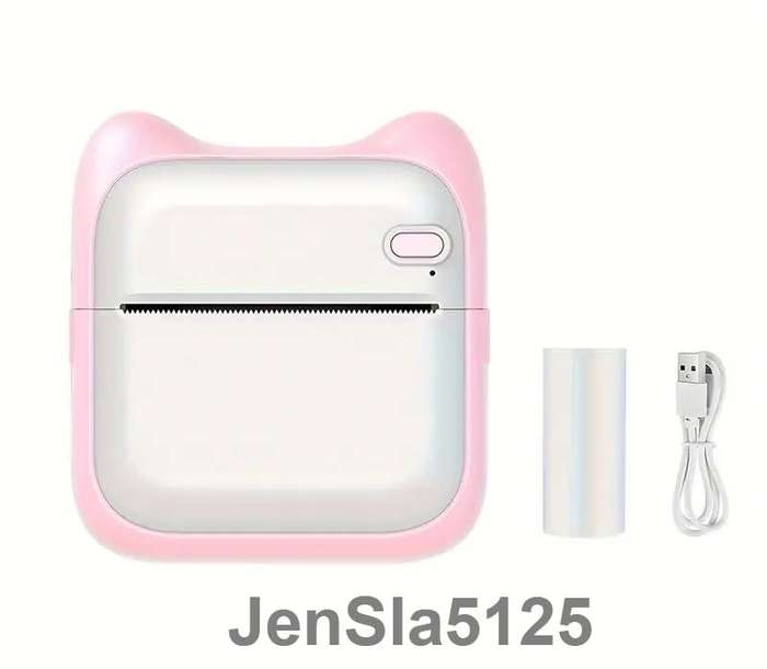 PINK WIRELESS MINI BLUETOOTH POCKET THERMAL PRINTER