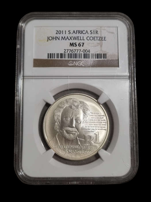 2011 SR1 John Maxwell Coetzee, NGC MS67