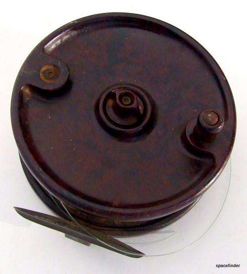 Vintage FLO made in England bakelite fly(?) fishing reel