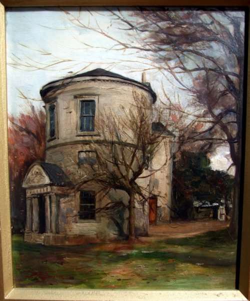 Superb landscape by UK artist James Kinnear, oil on board, c1900