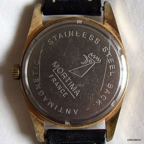 A vintage French MORTIMA SUPER DE LUXE 17 Jewel Men`s watch.