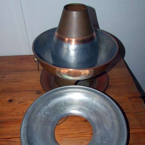 A Beijing  charcoal fired Hot Pot boiler for Chinese Fondue
