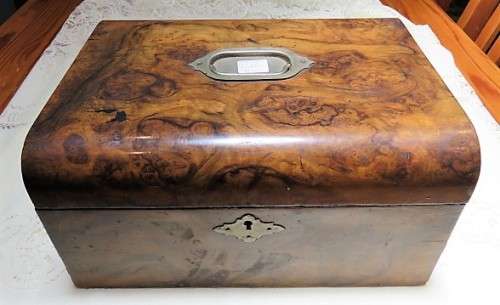 Victorian Walnut Jewelry Case