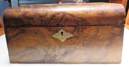 Victorian Walnut Jewelry Case