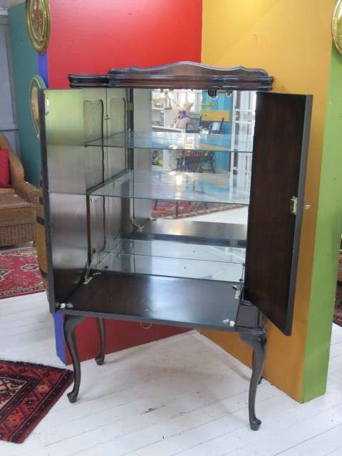 Dark wood drinks cabinet