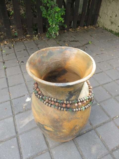 Large terracotta vase