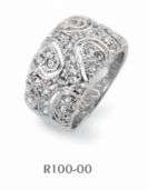 Ornate Design with Clear Swarovski Crystals