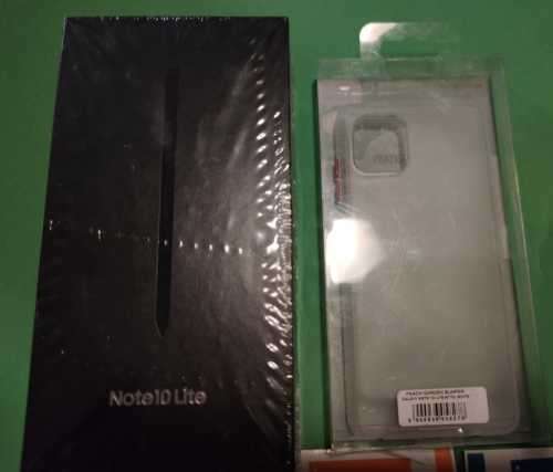 Samsung Note 10 Lite 128GB-Aura Black -Dual Sim -SMN770F/DS - With Extras(Covers, Protector, Skins)