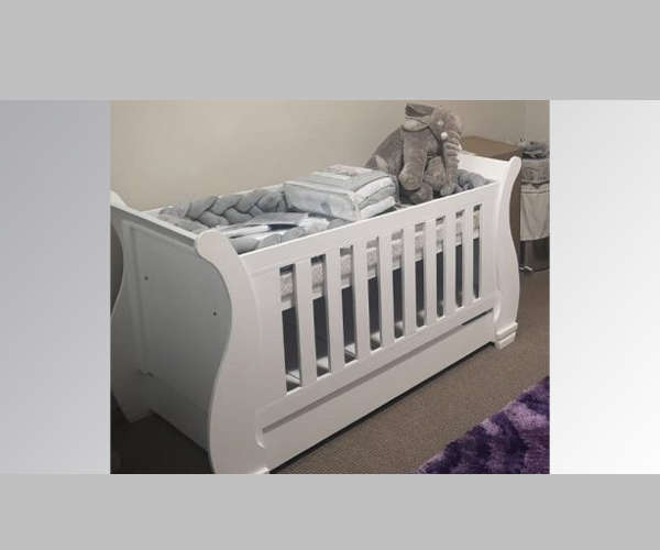 Nursery baby cot and compactum