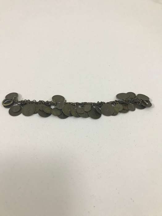 Vintage Queen Elizabeth 2nd coins bracelet Oxidised bracelet