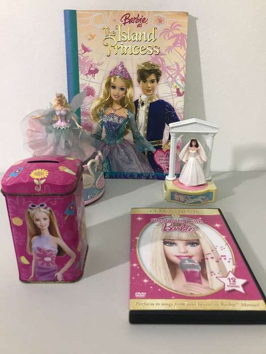 LOT x 5 Barbie set Music winding box Chaikof, Money Box, Sing a Long, Story Book, Wedding Party