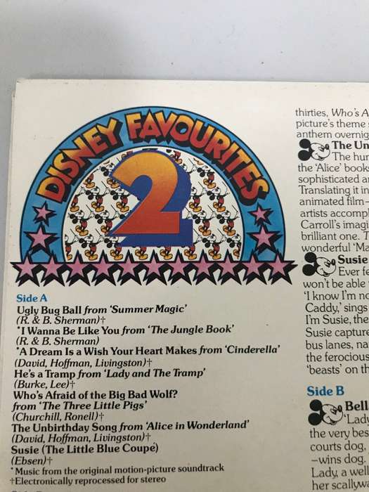 Vintage 1970`s Wonderful World of Disney LP`s by Readers Digest for Children