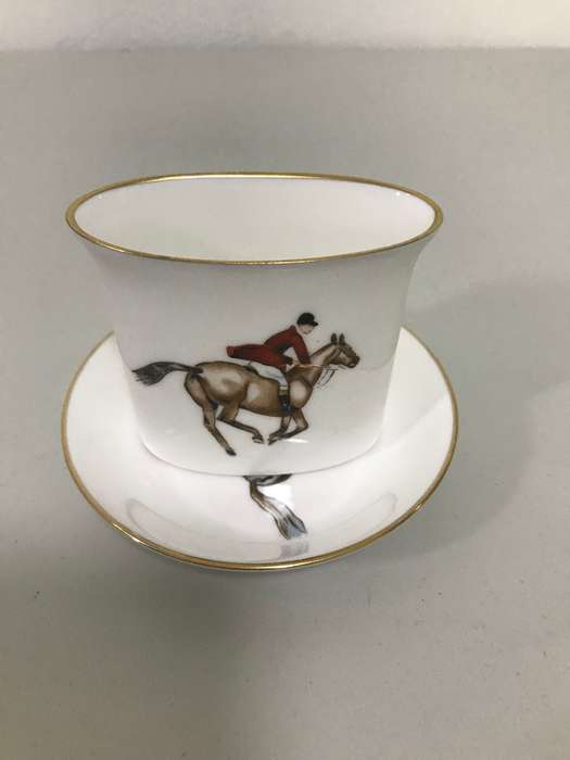 Royal Worcester Toothpick and small plate Fine bone china 20th century set of