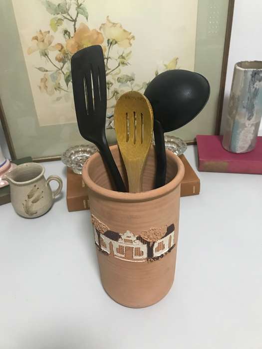 Pottery Vase or Utensils Holder or Wine Cooler 23cm x 14cm