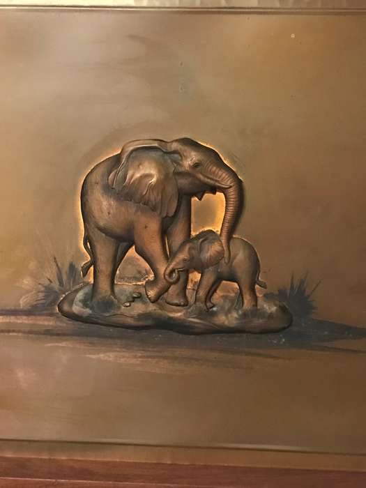 3D Art Elephant Michelle Original by Space Age Products Big Frame 85cm x 61cm