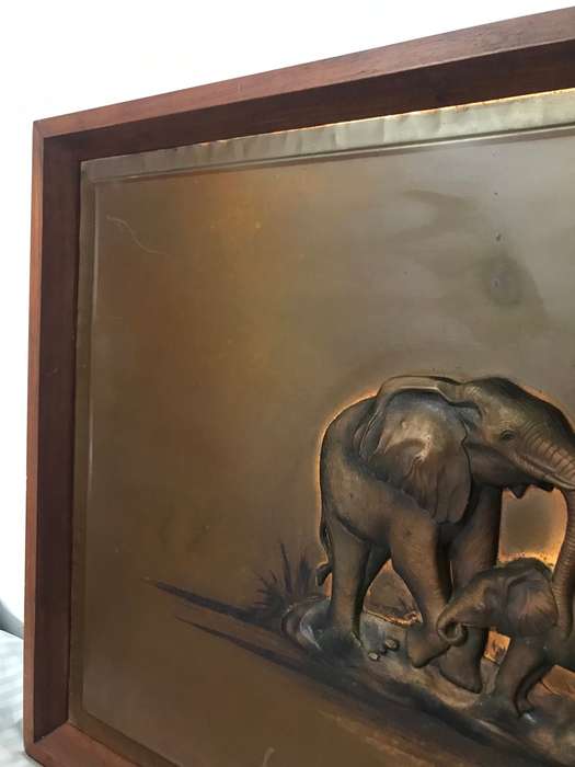 3D Art Elephant Michelle Original by Space Age Products Big Frame 85cm x 61cm