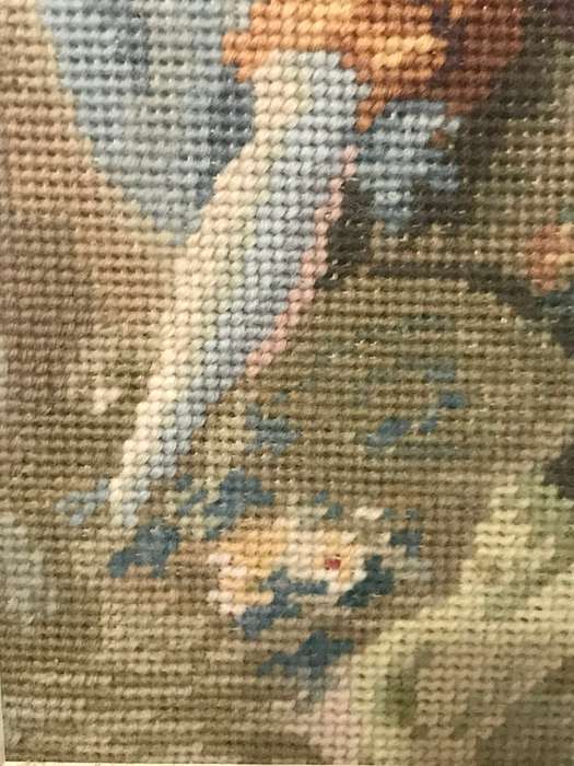 Louis xv Scene Tapestry Needlepoint Family Father Mother and Son 80cm x 65 cm