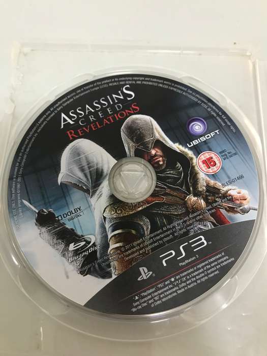 PS3 Assassins Creed Revelations Blu-ray Disk Clear Case