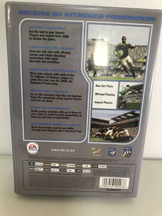 Rugby 06 3 Disc PC CD ROM EA Sports