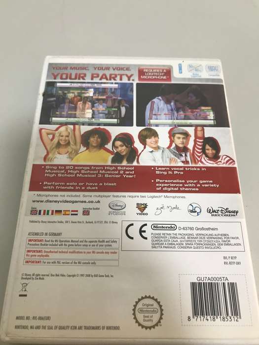 Nintendo WII Sing It High School Musical Senior Year Nintendo