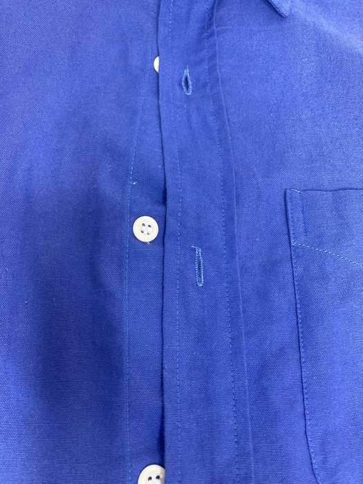 Polo Short sleeve Men shirt Blue Medium