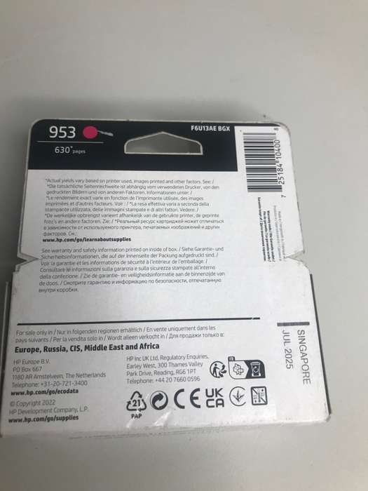 HP 953 Magenta Original Sealed
