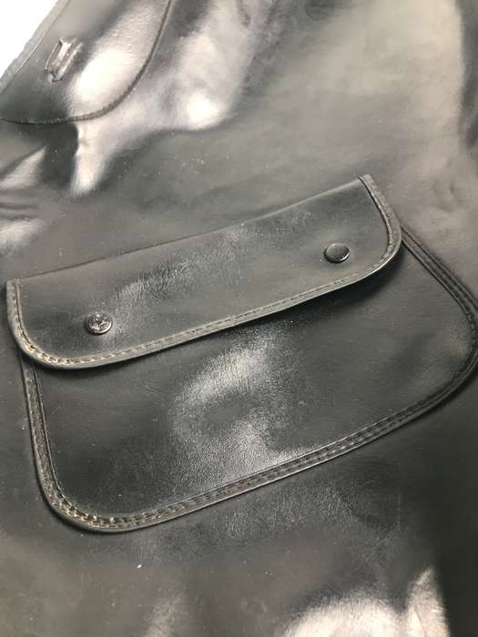 Guitar Case/bag  Soft Black Leather pre owned no handle L 98cm x W 34cm x 27cm x NECK W 10.5 cm