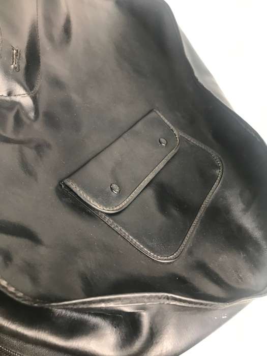 Guitar Case/bag  Soft Black Leather pre owned no handle L 98cm x W 34cm x 27cm x NECK W 10.5 cm