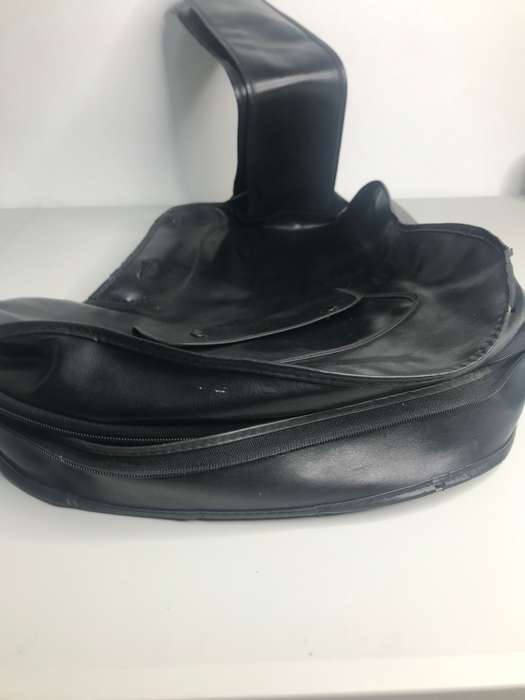 Guitar Case/bag  Soft Black Leather pre owned no handle L 98cm x W 34cm x 27cm x NECK W 10.5 cm